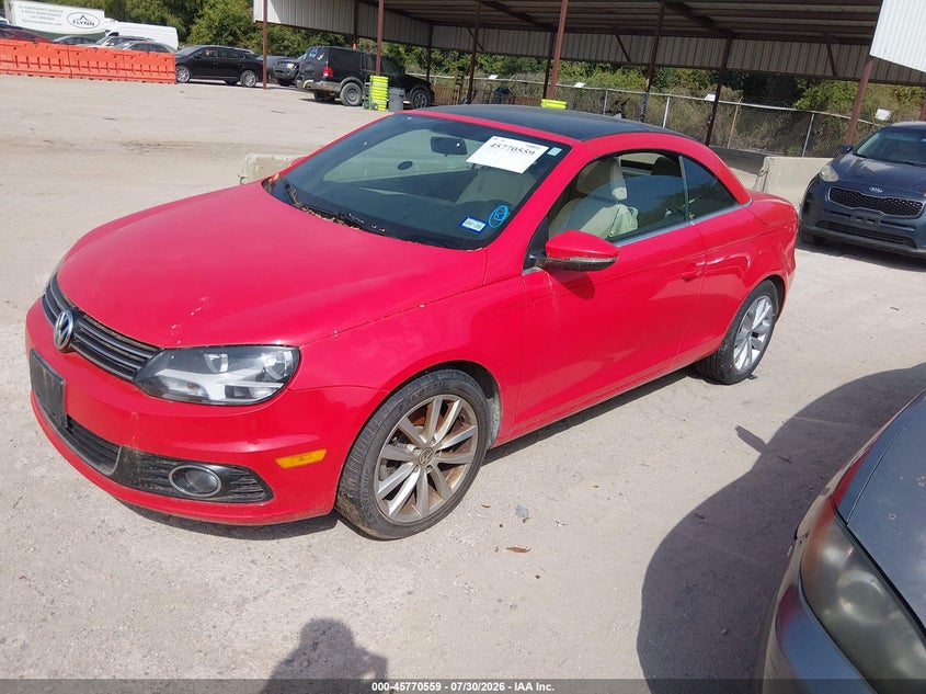 2016 Volkswagen Eos VIN WVWBW8AH7GV000889 IAAI salvage auction — NORMAL WEAR, Salvage Title, sold $25 on 2026-08-17 (photo 2)