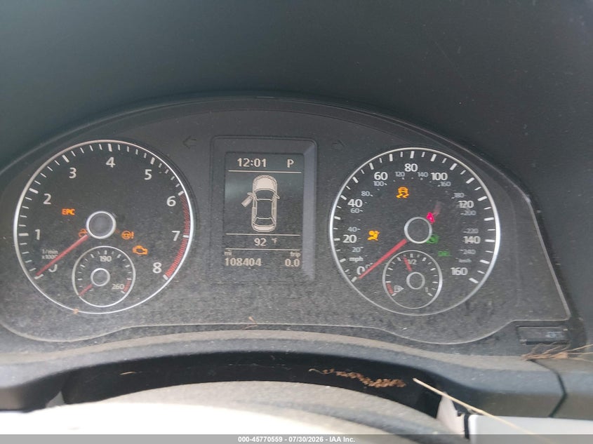2016 Volkswagen Eos VIN WVWBW8AH7GV000889 IAAI salvage auction — NORMAL WEAR, Salvage Title, sold $25 on 2026-08-17 (photo 7)