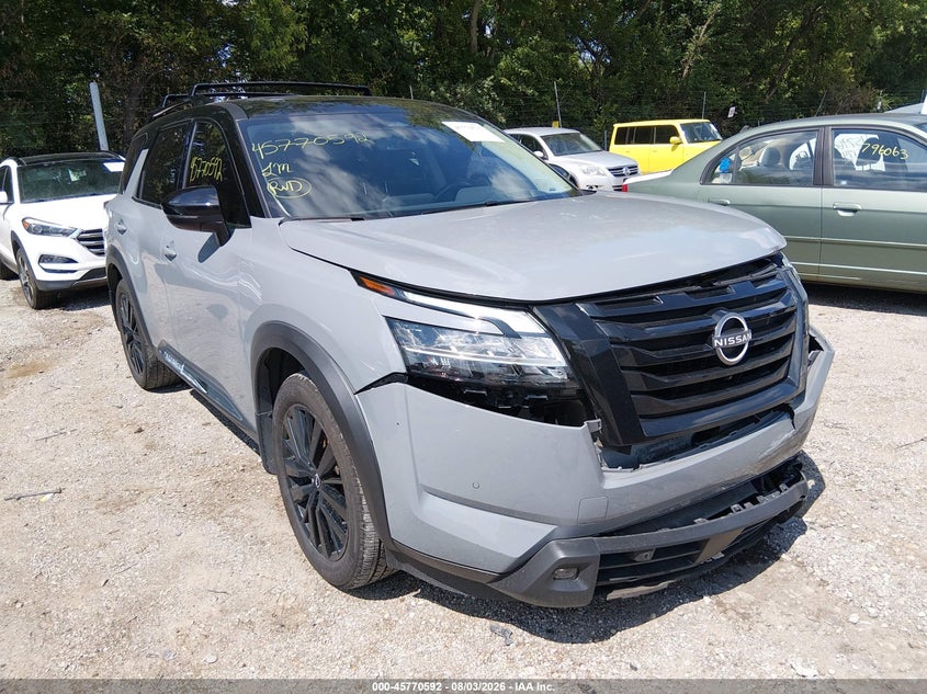 2023 Nissan Pathfinder VIN 5N1DR3DJ4PC234139 IAAI salvage auction — LEFT FRONT, Salvage Title, sold $12,100 on 2026-10-04 (photo 1)