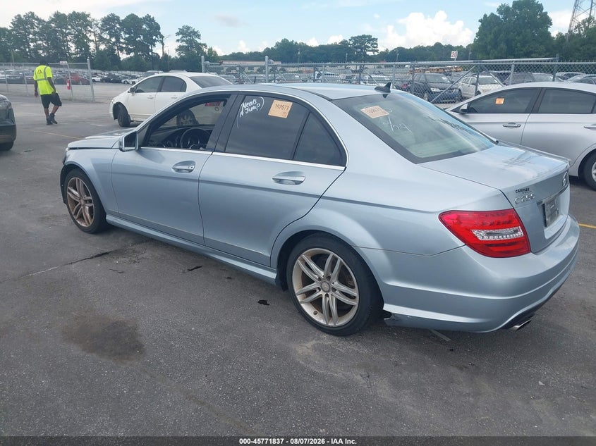 2014 Mercedes-benz C-klasse VIN WDDGF4HB1EG211321 IAAI salvage auction — NORMAL WEAR, Repossession Paperwork (Georgia), sold $250 on 2026-08-12 (photo 3)