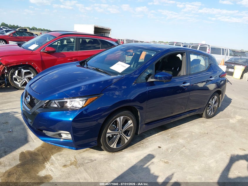 2022 Nissan Leaf VIN 1N4BZ1CV2NC559749 IAAI salvage auction — RIGHT REAR, Salvage (North Carolina), sold $7,100 on 2026-08-19 (photo 2)