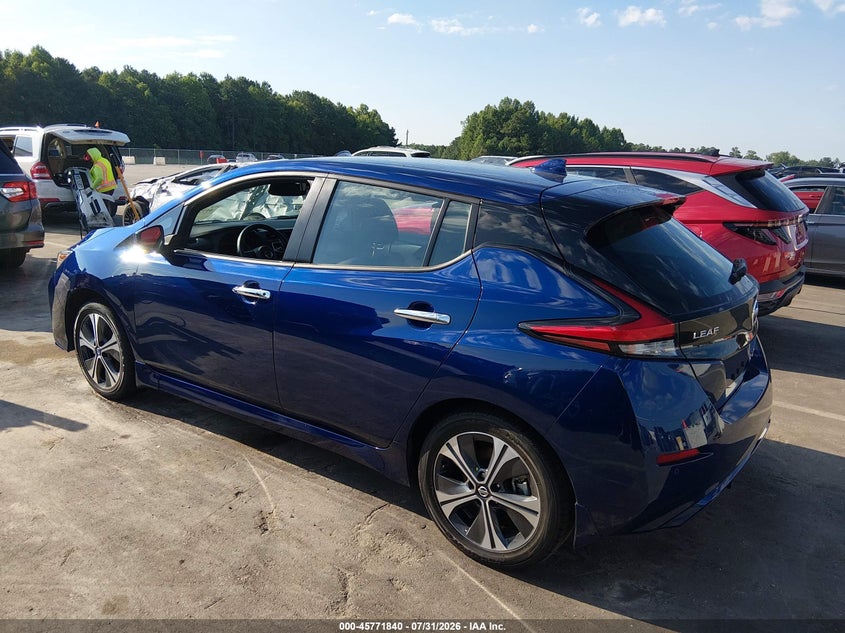 2022 Nissan Leaf VIN 1N4BZ1CV2NC559749 IAAI salvage auction — RIGHT REAR, Salvage (North Carolina), sold $7,100 on 2026-08-19 (photo 3)