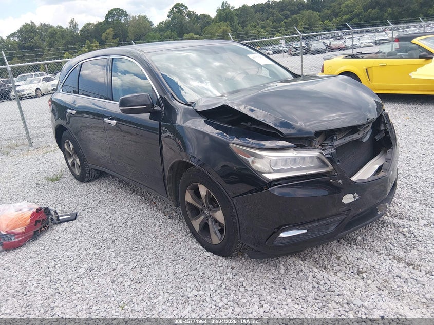2014 Acura Mdx VIN 5FRYD3H27EB001331 IAAI salvage auction — FRONT END, Salvage (Alabama), sold $1,500 on 2026-09-03 (photo 1)