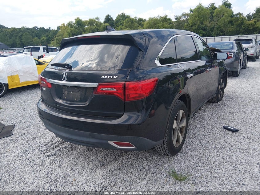 2014 Acura Mdx VIN 5FRYD3H27EB001331 IAAI salvage auction — FRONT END, Salvage (Alabama), sold $1,500 on 2026-09-03 (photo 4)