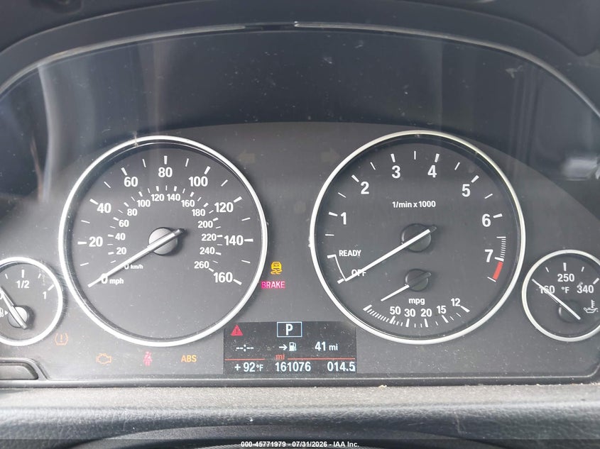 2014 BMW 3er VIN WBA3C1C54EK109992 IAAI salvage auction — NORMAL WEAR, Clear (Tennessee), sold $1,450 on 2026-08-20 (photo 7)
