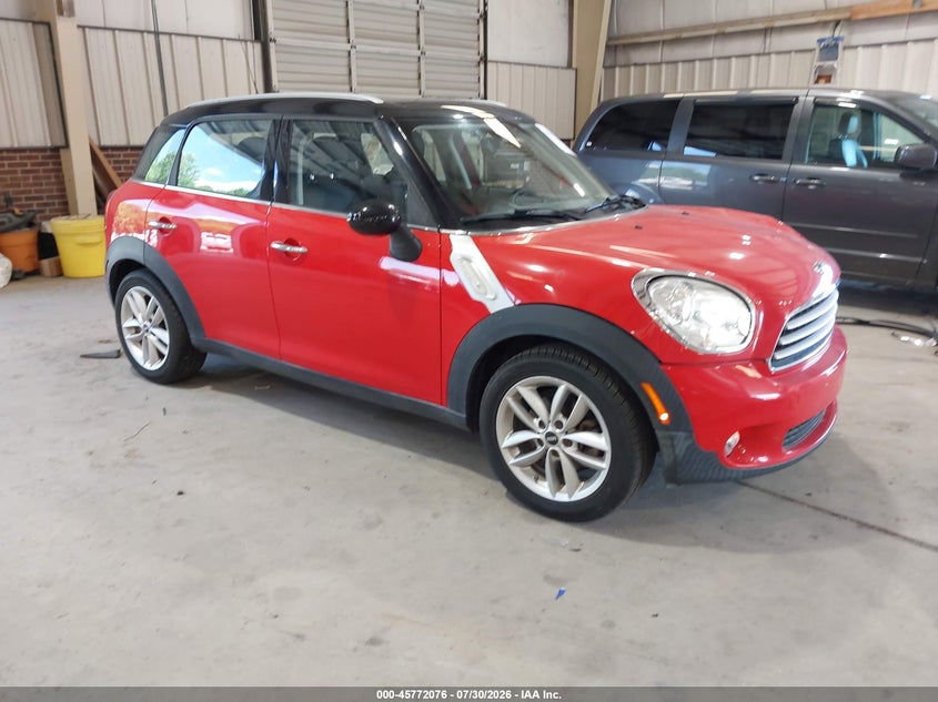 2012 Mini VIN WMWZB3C56CWM03070 IAAI salvage auction — LEFT FRONT, Salvage (North Carolina), sold $825 on 2026-08-20 (photo 1)