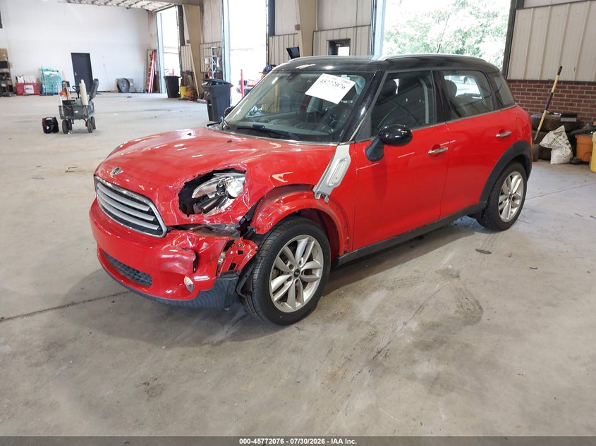 2012 Mini VIN WMWZB3C56CWM03070 IAAI salvage auction — LEFT FRONT, Salvage (North Carolina), sold $825 on 2026-08-20 (photo 2)