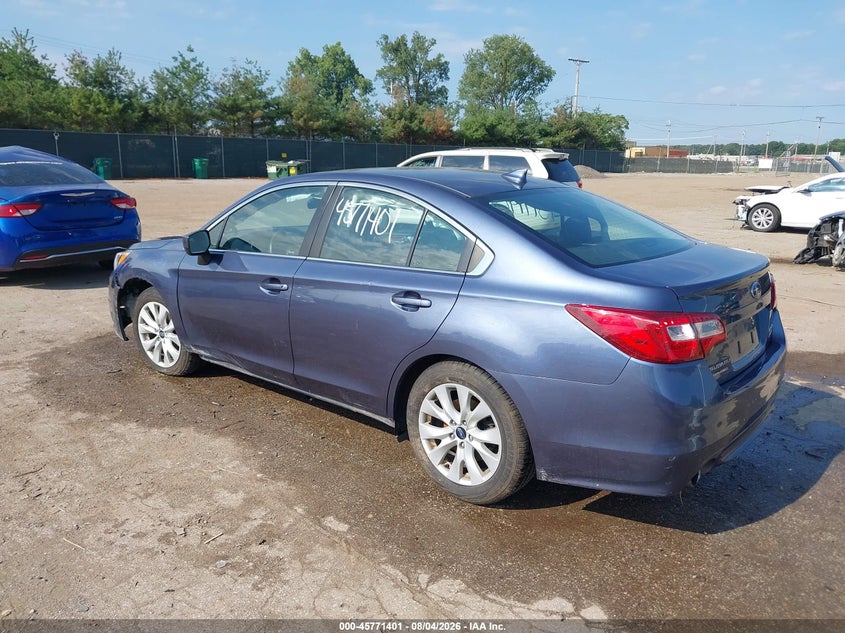 2017 Subaru LEGACY VIN 4S3BNAD61H3025403 IAAI salvage auction — FRONT END, Clear (Indiana), sold $2,250 on 2026-09-06 (photo 3)