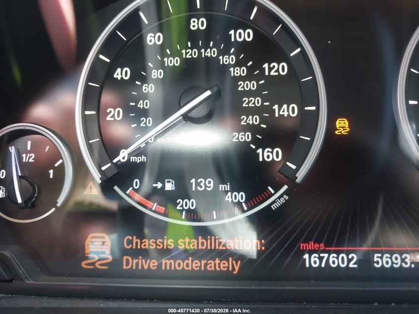 2015 BMW 5er VIN WBA5B1C56FD922526 IAAI salvage auction — FRONT END, Salvage Title, sold $1,850 on 2026-08-17 (photo 7)