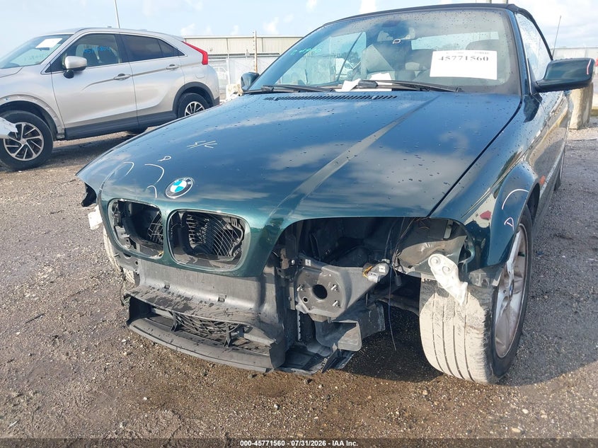 2003 BMW 3 series VIN WBABS33403PG90220 IAAI salvage auction — FRONT END, Rebuildable (Florida), sold $1,125 on 2026-08-18 (photo 6)