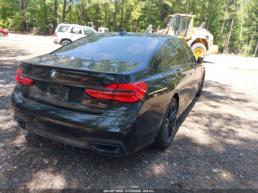 2018 BMW 7er VIN WBA7F2C58JG423866 IAAI salvage auction — LEFT FRONT, Clear (Virginia), sold $4,300 on 2026-08-04 (photo 4)