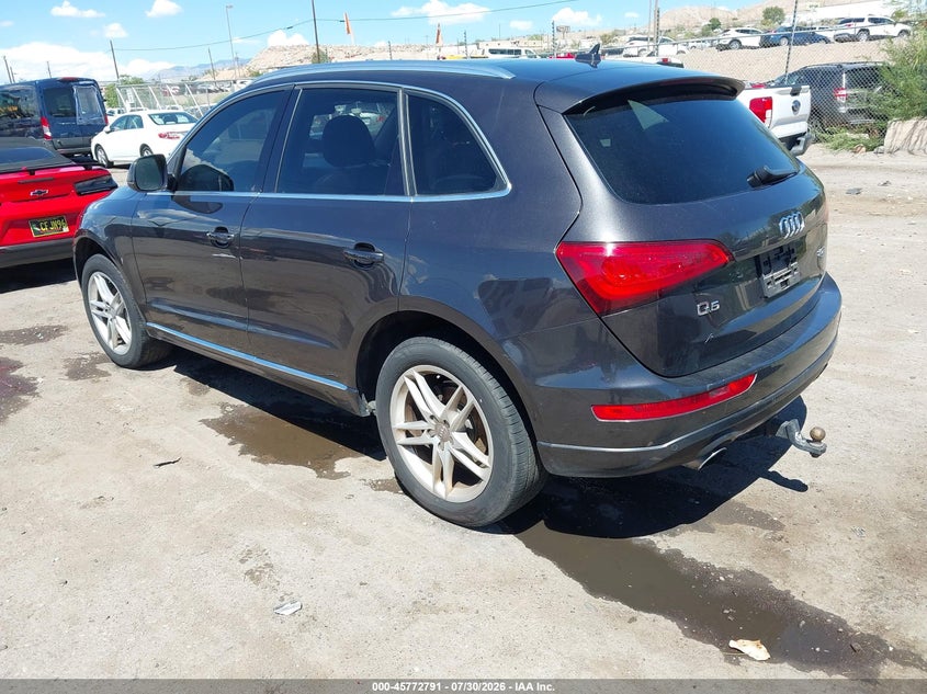 2014 Audi Q5 VIN WA1LFAFP6EA118846 IAAI salvage auction — RIGHT FRONT, Clear (New Mexico), sold $200 on 2026-09-14 (photo 3)