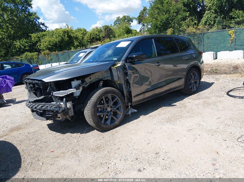 2022 Acura Mdx VIN 5J8YE1H00NL037975 IAAI salvage auction — FRONT END, Salvage Title, sold $11,700 on 2026-08-22 (photo 2)