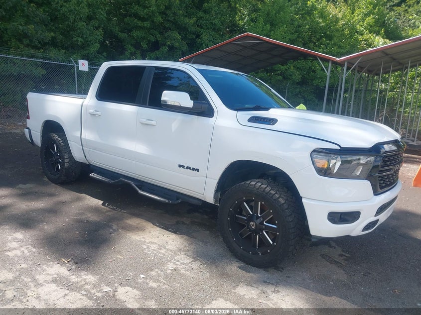 2022 Ram 1500 VIN 1C6SRFFTXNN236322 IAAI salvage auction — THEFT, Salvage Title, sold $11,900 on 2026-08-25 (photo 1)