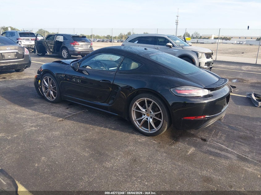 2018 Porsche 718 cayman VIN WP0AA2A83JS260173 IAAI salvage auction — FRONT END, Salvage Title, sold $25,000 on 2026-09-23 (photo 3)