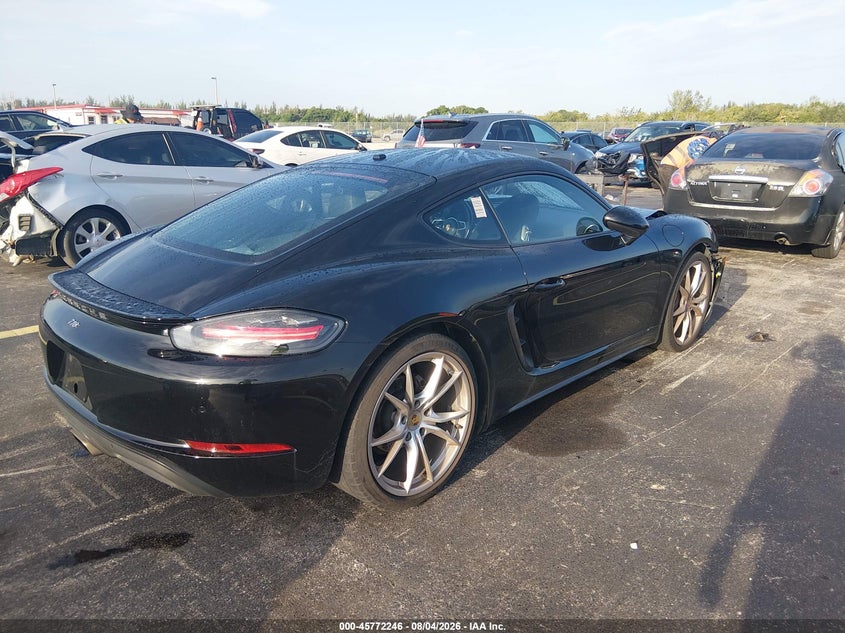 2018 Porsche 718 cayman VIN WP0AA2A83JS260173 IAAI salvage auction — FRONT END, Salvage Title, sold $25,000 on 2026-09-23 (photo 4)