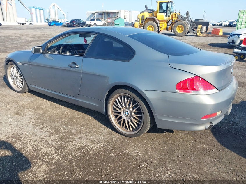 2007 BMW 6 series VIN WBAEH13587CR52732 IAAI salvage auction — NORMAL WEAR, Clear (New York), sold $450 on 2026-08-04 (photo 3)