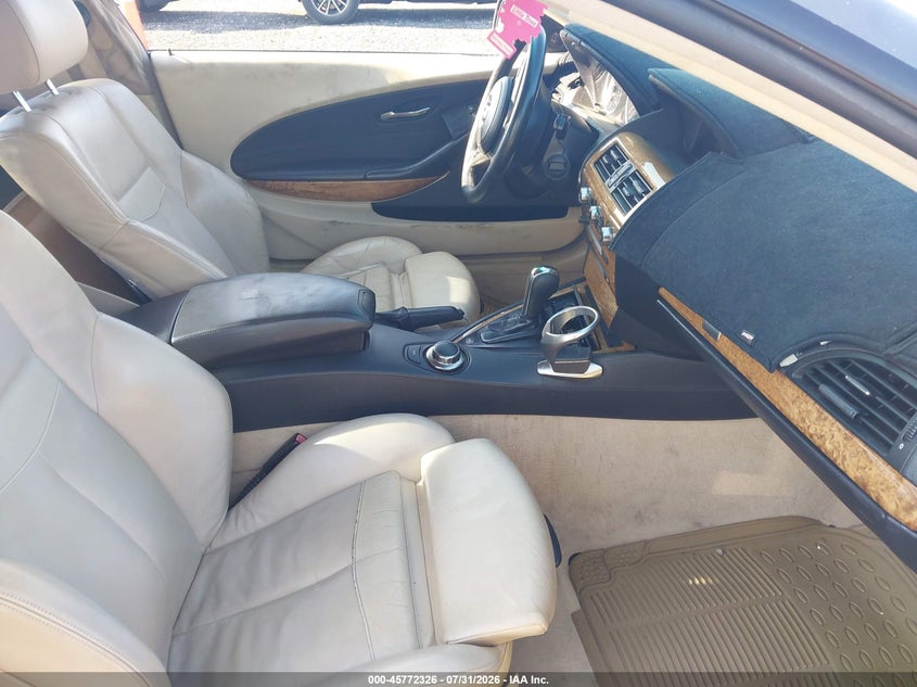 2007 BMW 6 series VIN WBAEH13587CR52732 IAAI salvage auction — NORMAL WEAR, Clear (New York), sold $450 on 2026-08-04 (photo 5)