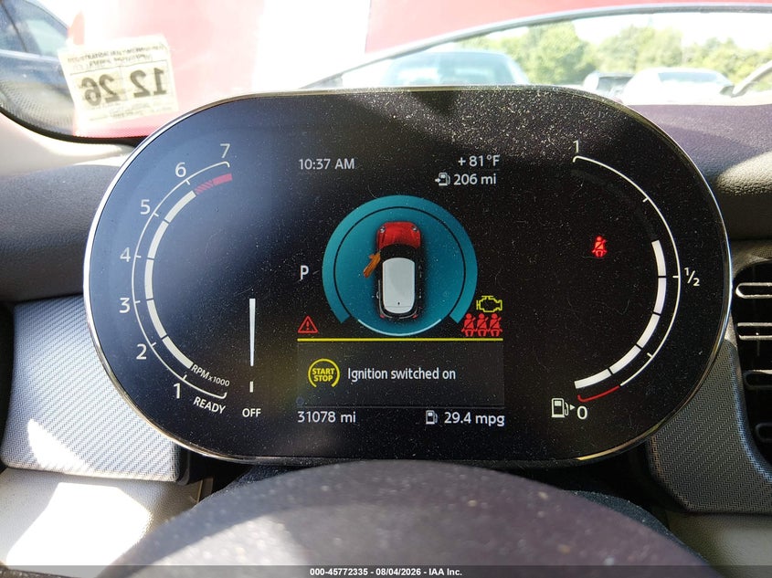 2022 Mini Hard top VIN WMW53DK05N2R65074 IAAI salvage auction — WATER/FLOOD, Salvage Title, sold $5,500 on 2026-08-15 (photo 7)
