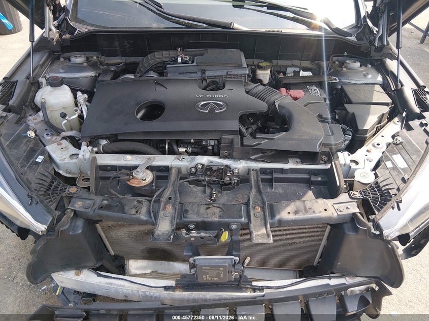 2021 Infiniti Qx50 VIN 3PCAJ5BB0MF106081 IAAI salvage auction — FRONT END, Salvage Title, sold $4,300 on 2026-08-22 (photo 9)