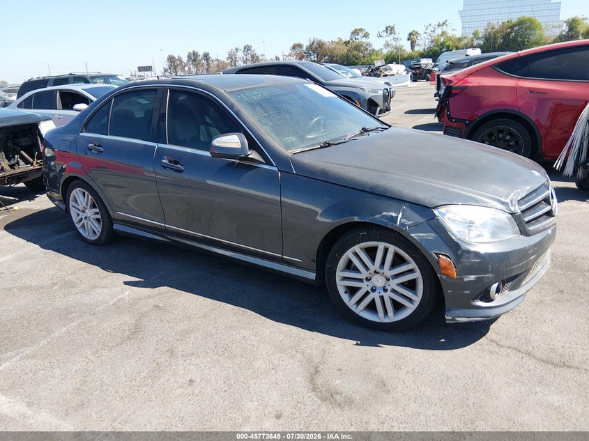 2009 Mercedes-benz C class VIN WDDGF54X69R060588 IAAI salvage auction — RIGHT FRONT, Salvage Title - Dealer (California), sold $300 on 2026-08-13 (photo 1)