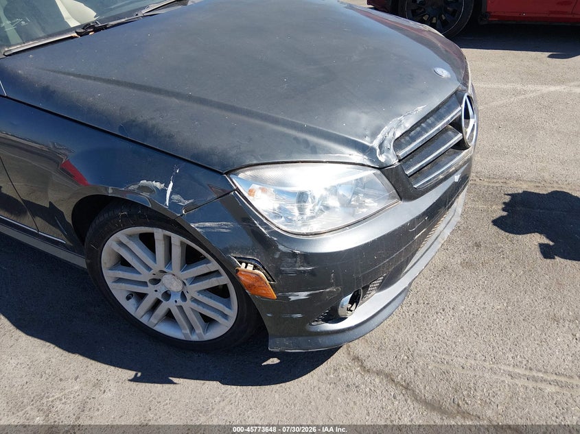 2009 Mercedes-benz C class VIN WDDGF54X69R060588 IAAI salvage auction — RIGHT FRONT, Salvage Title - Dealer (California), sold $300 on 2026-08-13 (photo 6)