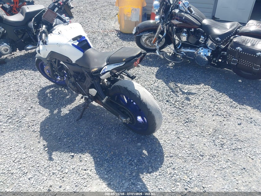 2023 Yamaha Mt VIN JYARM32E1PA007125 IAAI salvage auction — LEFT SIDE, Salvage Title, sold $3,250 on 2026-09-09 (photo 3)