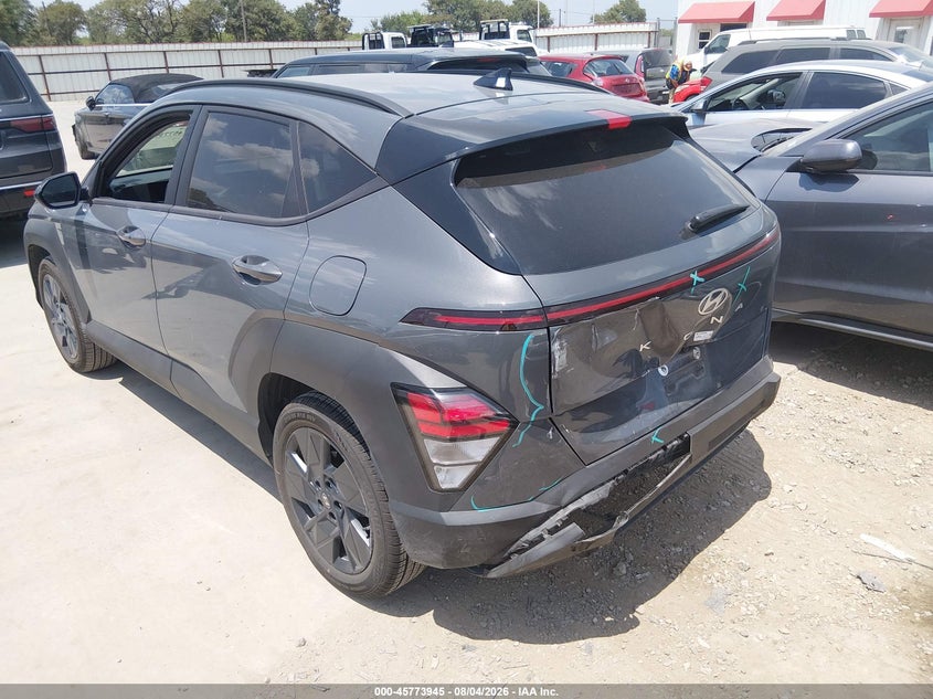 2026 Hyundai Kona VIN KM8HF3AB5TU440016 IAAI salvage auction — REAR END, Salvage Title, sold $8,000 on 2026-08-18 (photo 3)