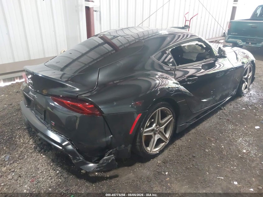 2021 Toyota Supra VIN WZ1DB0C08MW044842 IAAI salvage auction — FRONT & REAR, Salvage Title, sold $16,575 on 2026-10-02 (photo 4)