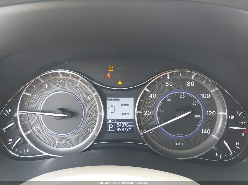 2013 Infiniti Qx56 VIN JN8AZ2NE3D9040184 IAAI salvage auction — FRONT END, Salvage (California), sold $2,550 on 2026-08-19 (photo 7)
