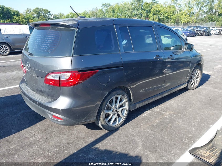 2014 Mazda 5 VIN JM1CW2DL3E0173014 IAAI salvage auction — LEFT SIDE, Clear (Tennessee), sold $650 on 2026-09-05 (photo 4)