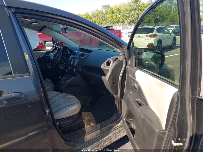 2014 Mazda 5 VIN JM1CW2DL3E0173014 IAAI salvage auction — LEFT SIDE, Clear (Tennessee), sold $650 on 2026-09-05 (photo 5)