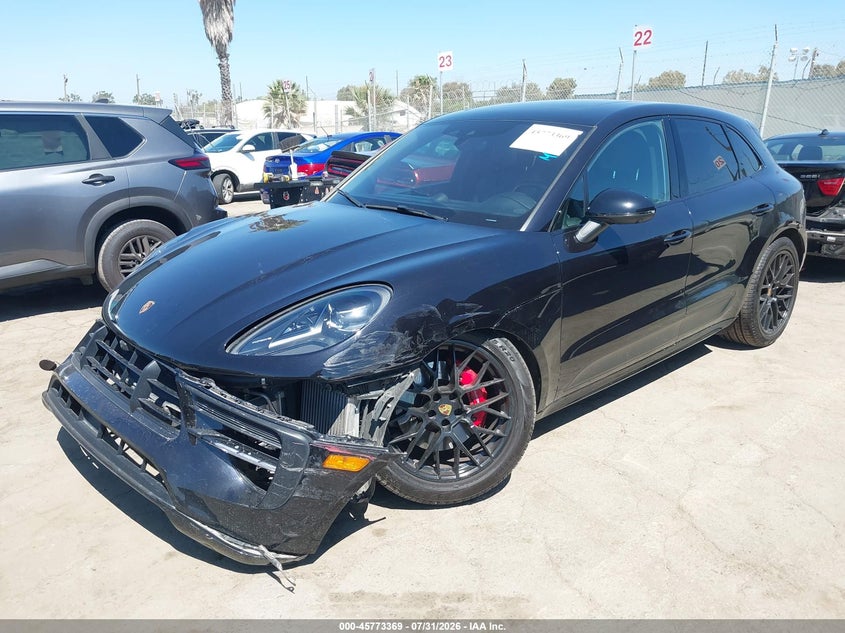 2021 Porsche Macan VIN WP1AG2A53MLB52380 IAAI salvage auction — FRONT END, Salvage (California), sold $19,800 on 2026-08-10 (photo 2)