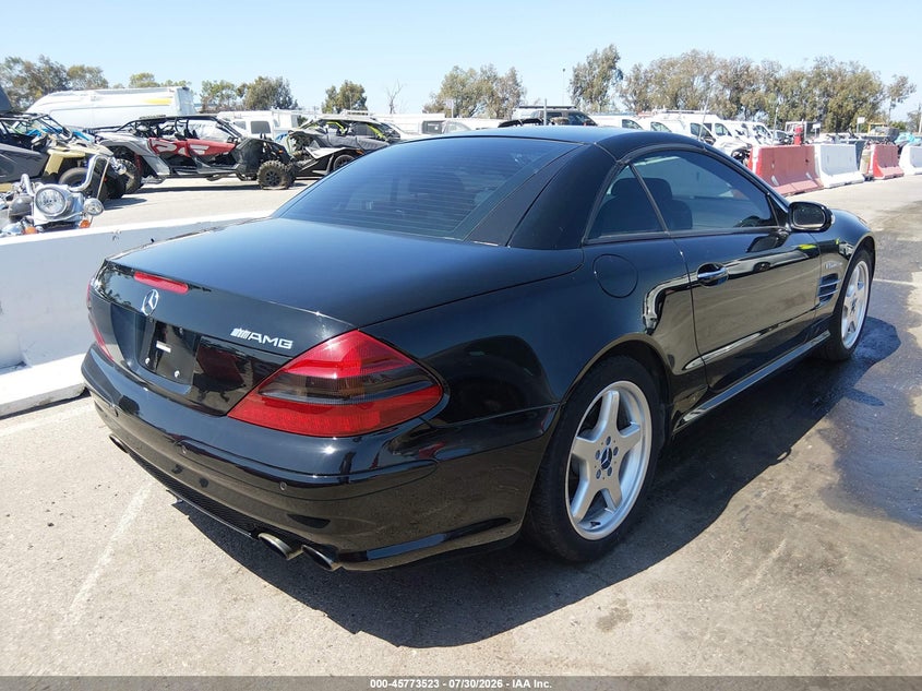 2003 Mercedes-benz Sl-class VIN WDBSK74F83F056214 IAAI salvage auction — NORMAL WEAR, Clear (Montana), sold $8,300 on 2026-08-13 (photo 4)