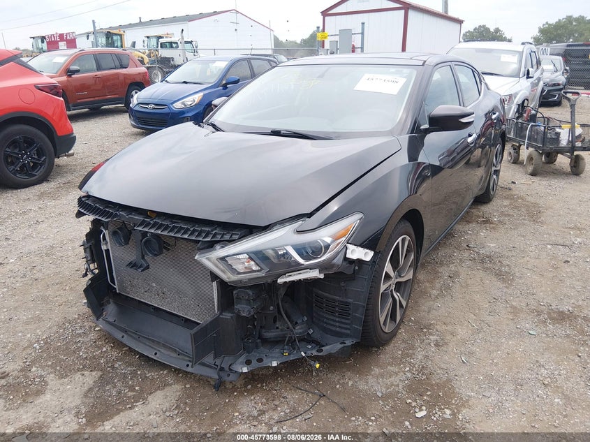 2017 Nissan Maxima VIN 1N4AA6AP8HC373898 IAAI salvage auction — FRONT END, Clear (Indiana), sold $3,550 on 2026-08-26 (photo 2)