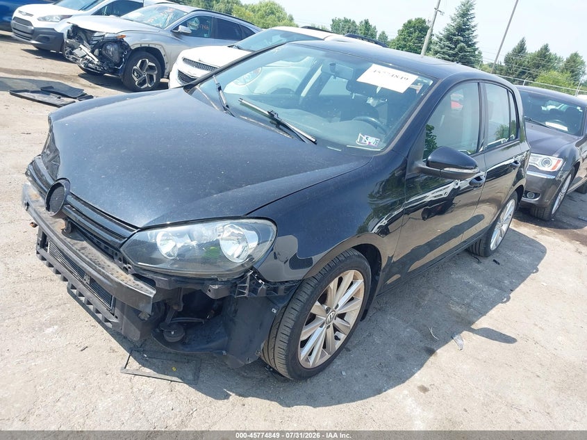 2014 Volkswagen Golf VIN WVWDM7AJ9EW000203 IAAI salvage auction — FRONT END, Clear (Pennsylvania), sold $550 on 2026-08-06 (photo 2)