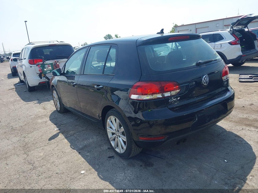 2014 Volkswagen Golf VIN WVWDM7AJ9EW000203 IAAI salvage auction — FRONT END, Clear (Pennsylvania), sold $550 on 2026-08-06 (photo 3)