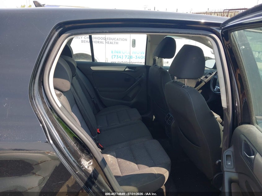 2014 Volkswagen Golf VIN WVWDM7AJ9EW000203 IAAI salvage auction — FRONT END, Clear (Pennsylvania), sold $550 on 2026-08-06 (photo 8)