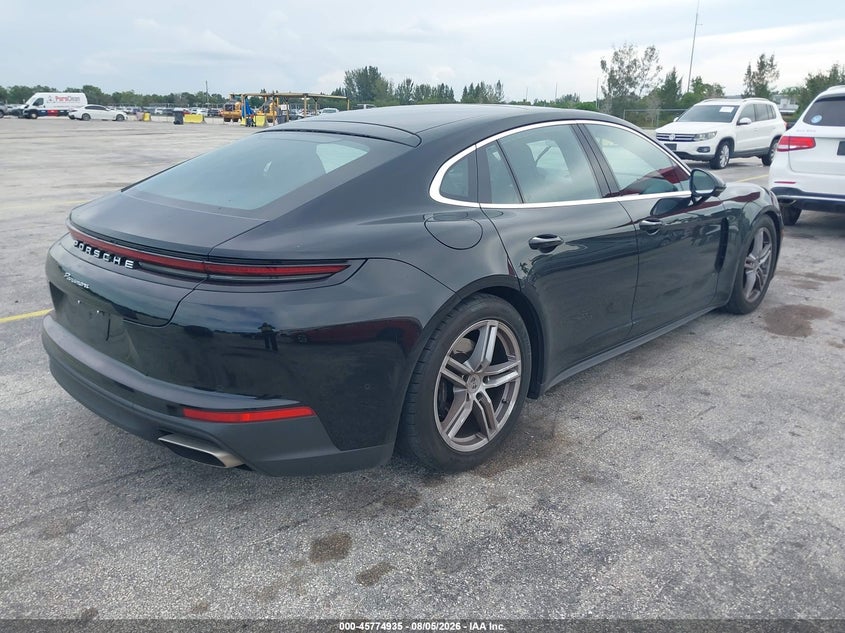 2025 Porsche Panamera VIN WP0AA2YAXSL001054 IAAI salvage auction — NORMAL WEAR, Enterprise Vehicles Clear Only (Florida), sold $48,650 on 2026-08-06 (photo 4)