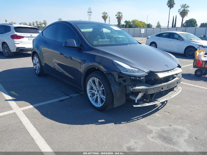 2020 Tesla Model y VIN 5YJYGDEF1LF002560 IAAI salvage auction — FRONT END, Salvage (California), sold $10,600 on 2026-08-18 (photo 1)