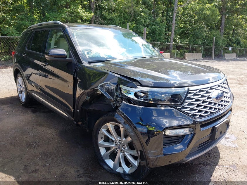 2022 Ford Explorer VIN 1FM5K8HC2NGB95543 IAAI salvage auction — RIGHT FRONT, Salvage Title, sold $11,200 on 2026-08-21 (photo 6)