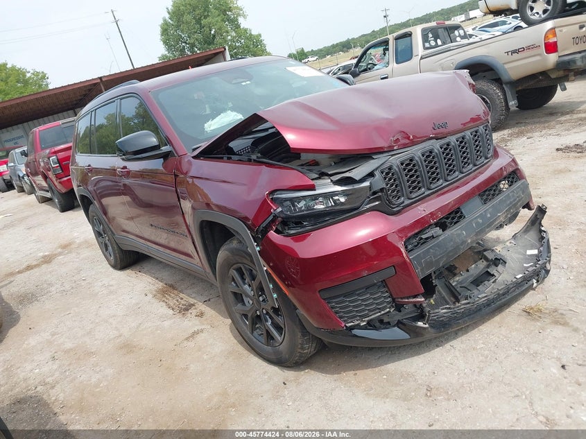 2025 Jeep Grand cherokee VIN 1C4RJKAG5S8665119 IAAI salvage auction — FRONT END, Salvage (Oklahoma), sold $11,100 on 2026-09-09 (photo 1)