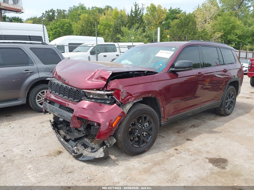 2025 Jeep Grand cherokee VIN 1C4RJKAG5S8665119 IAAI salvage auction — FRONT END, Salvage (Oklahoma), sold $11,100 on 2026-09-09 (photo 2)
