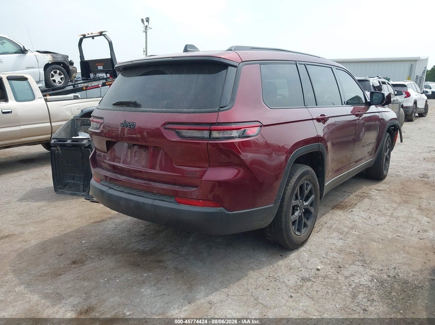 2025 Jeep Grand cherokee VIN 1C4RJKAG5S8665119 IAAI salvage auction — FRONT END, Salvage (Oklahoma), sold $11,100 on 2026-09-09 (photo 4)