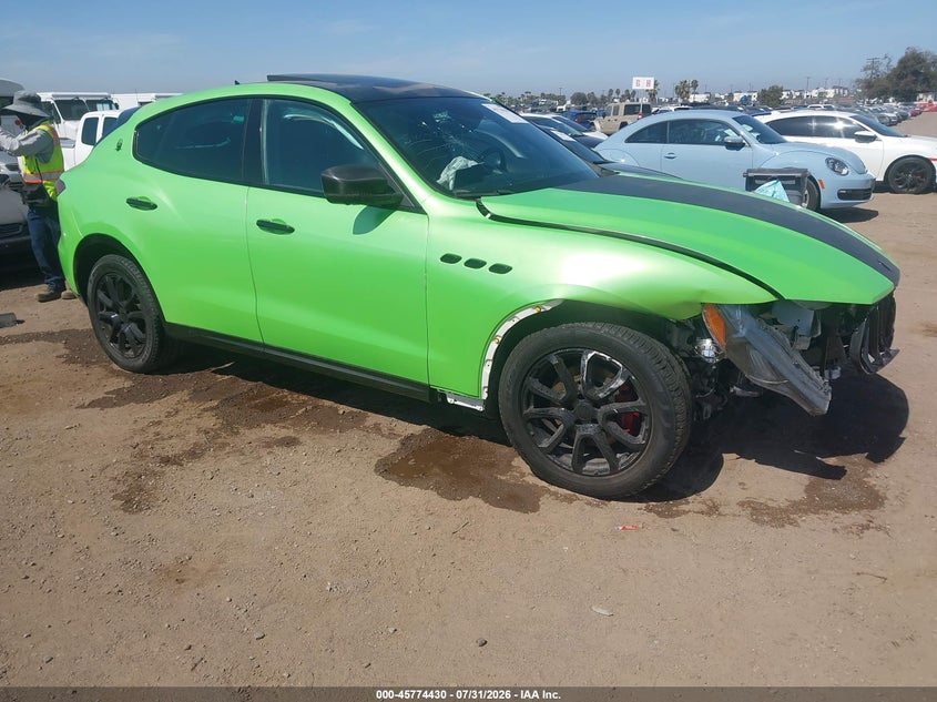 2021 Maserati Levante VIN ZN661XUA0MX363025 IAAI salvage auction — FRONT END, Salvage Title, sold $3,550 on 2026-08-17 (photo 1)