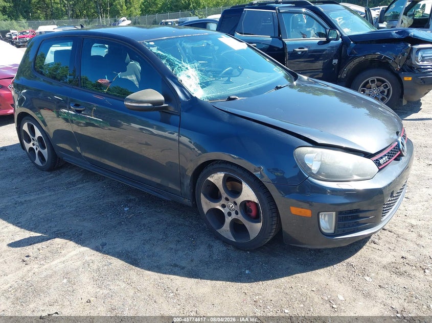 2012 Volkswagen Gti VIN WVWED7AJ9CW137739 IAAI salvage auction — SIDE, Clear (Massachusetts), sold $425 on 2026-08-14 (photo 1)