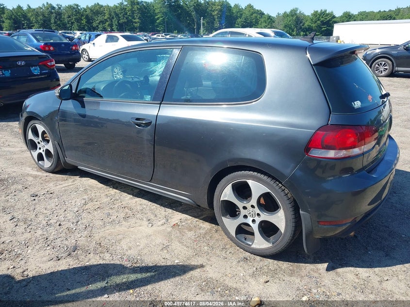 2012 Volkswagen Gti VIN WVWED7AJ9CW137739 IAAI salvage auction — SIDE, Clear (Massachusetts), sold $425 on 2026-08-14 (photo 3)