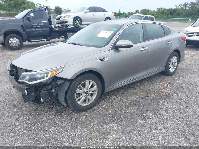 2017 Kia Optima VIN 5XXGT4L38HG137989 IAAI salvage auction — FRONT END, Salvage Title, sold $1,650 on 2026-09-02 (photo 2)