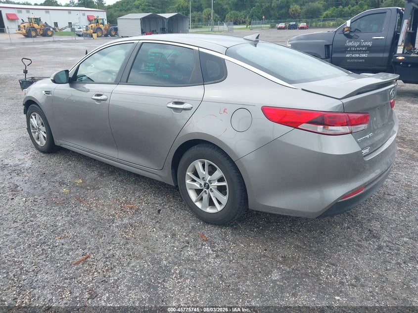 2017 Kia Optima VIN 5XXGT4L38HG137989 IAAI salvage auction — FRONT END, Salvage Title, sold $1,650 on 2026-09-02 (photo 3)