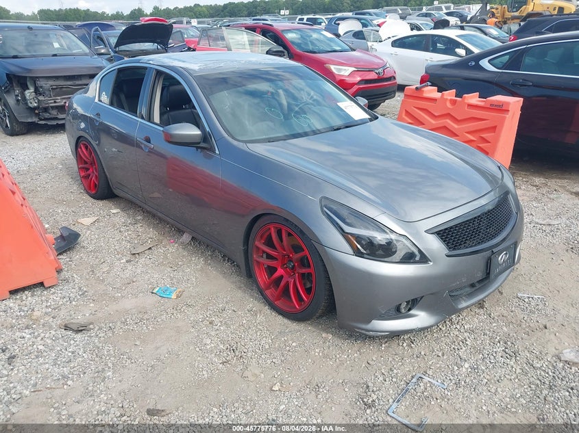 2012 Infiniti G VIN JN1DV6AR2CM861764 IAAI salvage auction — LEFT REAR, Wait Title, sold $600 on 2026-09-17 (photo 1)